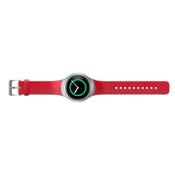 Rød Fantek rem til Samsung Gear S2 - Sport Style blød silikone udskiftningsrem fungerer til Samsung Gear S2 Smart Watch SM-R720 S