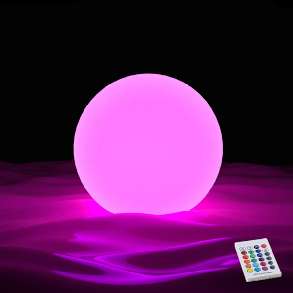 8cm LED flydende pool lys, 16 RGB farve skiftende bad nat lys, dæmpbar kugleformet spabad lys, børnevenlig, genopladelig glød bold med fjernbetjening
