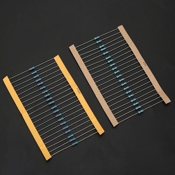 Sæt med 2.600 1/4 W metallagsmodstande, elektroniske komponenter, 1 RΩ-3 MΩ