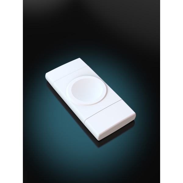 Dual Interface USB/TYPE-C Bærbar Ur Trådløs Oplader til Apple Samsung Universal Ur Oplader (Hvid)