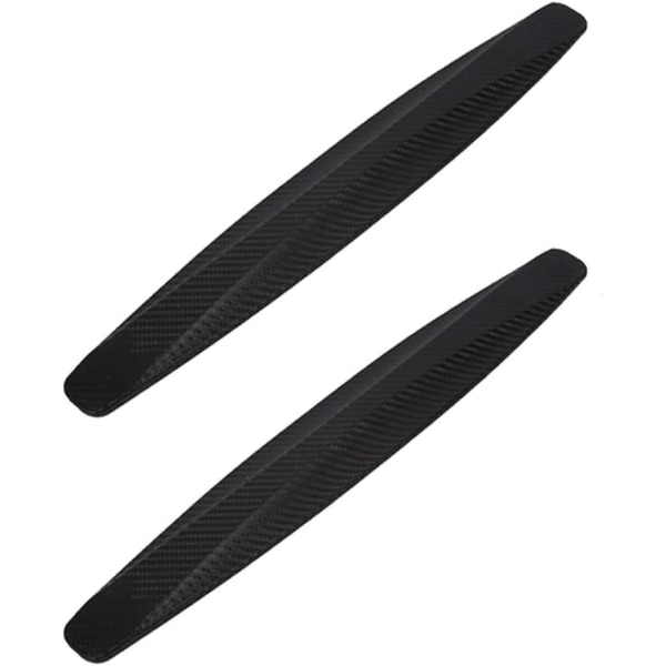 2 Pack, Universal Anti-Collision Rubber Car Corner Bumper Guard Protector Anti-Scratch Strips Sticker (Black)