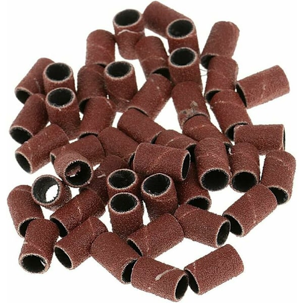 Set med 100 slipande spetsar Borrslipband, 180 tum för nagelslipmaskin för manikyr, pedikyr, nagelkonst, nagelbehandling