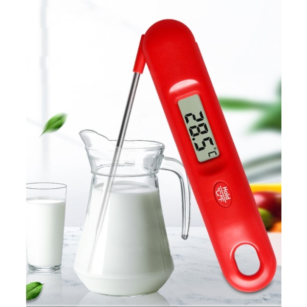 Digitalt kødtermometer til madlavning køkken mad slik øjeblikkelig aflæsning termometer med baggrundsbelysning og magnet til olie stegning grill grill rygning