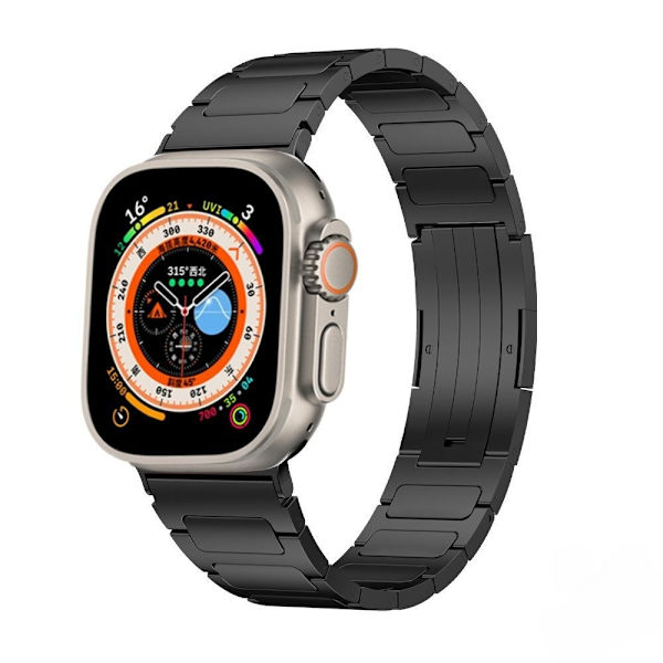 Smal Apple Watch-armband i rostfritt stål, kompatibel med Apple Watch-armband, justerbart armband för iWatch Series 9/8/7/6/5/4/3/2/1