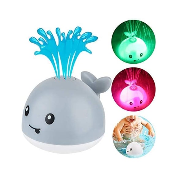 Baby och poolleksak, jetval med LED (Whale)