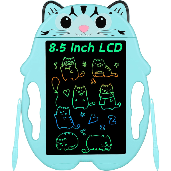 8,5" Cute Cat Color LCD-skrivtavla (blå), grafiktavla, rita