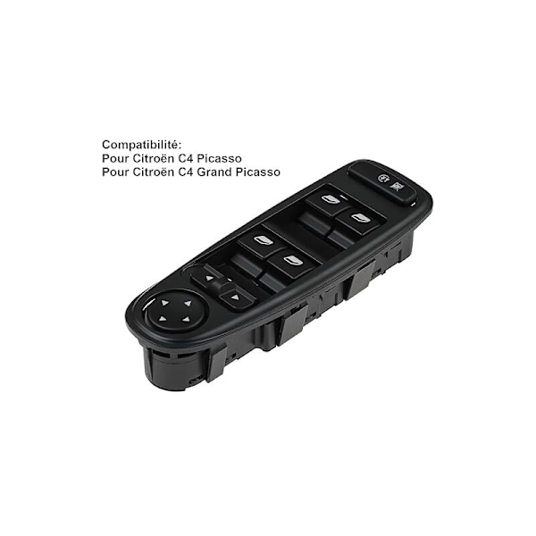 Glasskontroll C4 Picasso Front og bak venstre sidespeil 6554.YH CITROEN C4 Grand Picasso Vitrptor-knapp