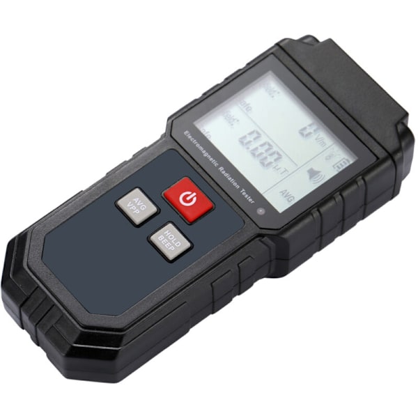 Elektromagnetisk strålingstester LCD Digital Bærbar Elektrisk feltdetektor Magnetisk feltdosimeter med lyd- og lysalarm