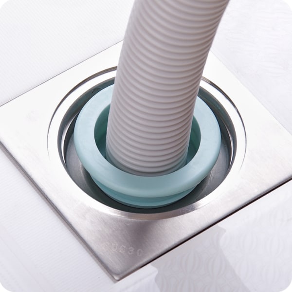 Sininen 4kpl silikonirengas deodorantti viemäritiiviste pesukoneen tiiviste kylpyhuone keittiön puhdistustyökalu vesiputken viemärin tiivistetulppa