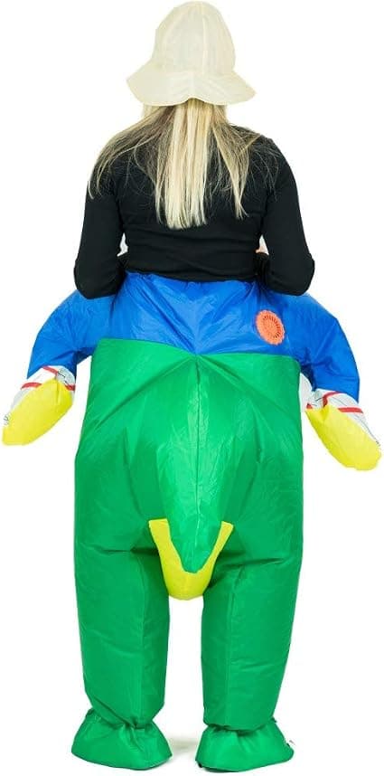 Oppusteligt dinosaurkostume til børn (unisex)