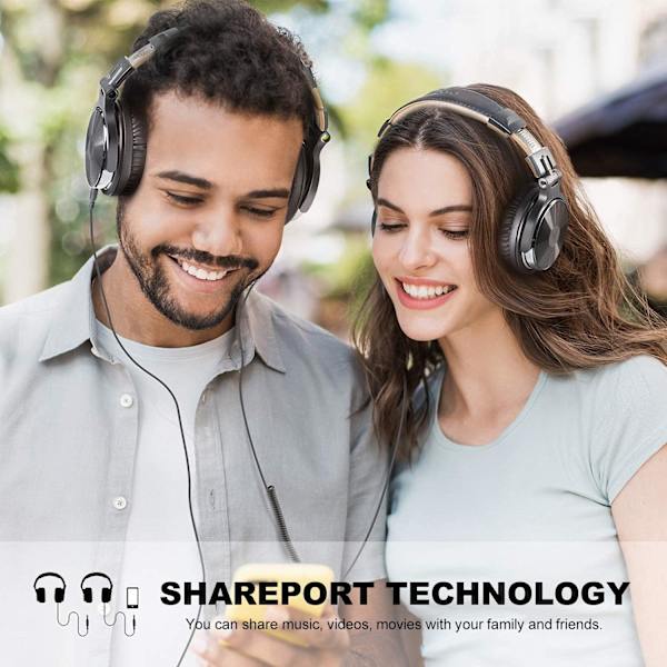 Langalliset studiomonitorointi- ja miksaus-DJ-stereokuulokkeet AMP-tietokoneen äänitykseen, podcastiin, näppäimistöön, kitaraan, kannettavaan tietokoneeseen (harmaa khaki)