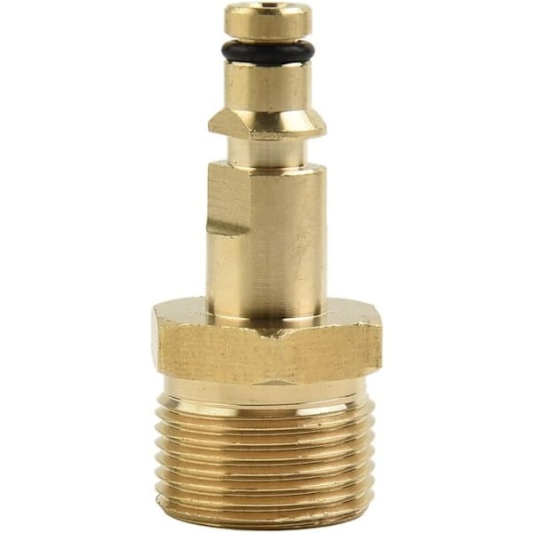(50 × 23 × 23) M22 adapter til højtryksrenser i massiv messing og K-serie udgangstilslutning til Karcher, Nilfisk