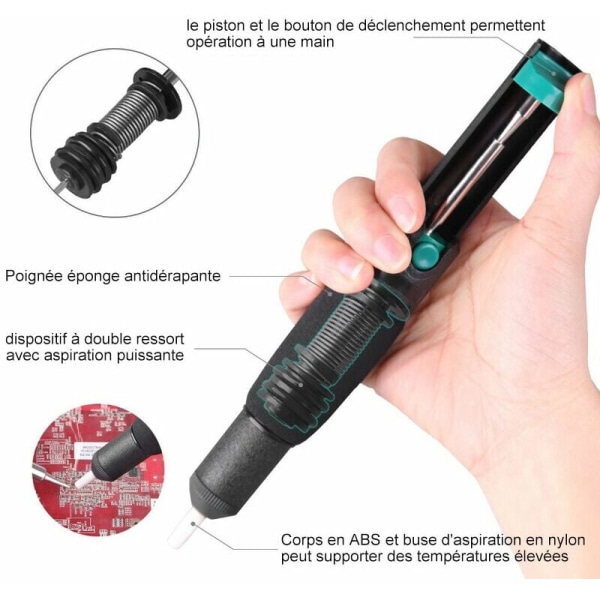 Elektrisk Lödkolv Kit med Digital Display 90W Set med 18 delar Justerbar Temperatur 100¡æ till 480¡æ Med Multimeter