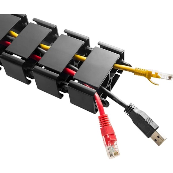 Kabel Kabel Kabel TV-kanal til TV og Computer Fle-X Ible for Justerbart Kontorkabel Hærdbart