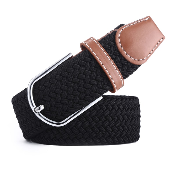Herrarnas vävda elastiska tyg casual flätad elastisk midjeband