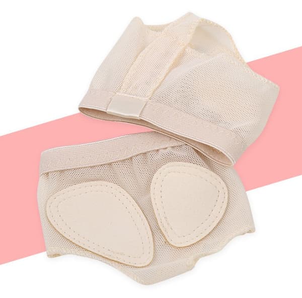 Hudfärgade 4-pack balettfotstringar, framfotsmagbalettstringar, skyddande balettdansskor för magbalettgymnastik (hudton/37-38)