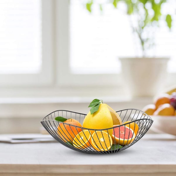 Sæt med 2 frugtkurve (sort)