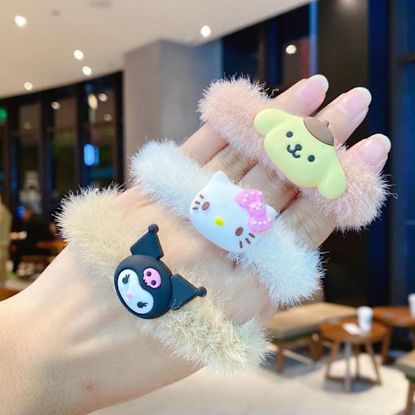3 stk Sanrio kanelbolle sort skønhed ny e plushet hårring enkel