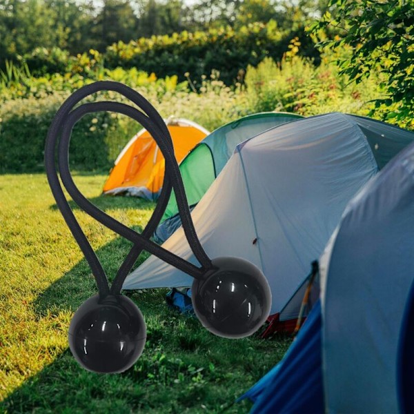 30 st Elastiska spännare med kula, elastisk, spännare för banderoll, paviljong, campingplats, tält, förlängningsselars gardiner