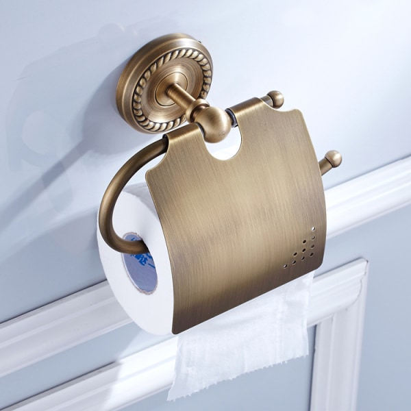 Kaiverrettu antiikkinen kylpyhuoneen wc-paperiteline wc-paperiteline