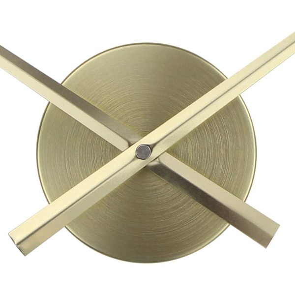 DIY 3D-klockvisare, stor klockvisare, 3D-väggklocka, kvartsurverk, tillbehör (guld)