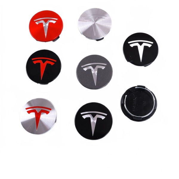 Passer for Tesla 56 mm senterkapsel på hjulnav (4 stk) TS56-01