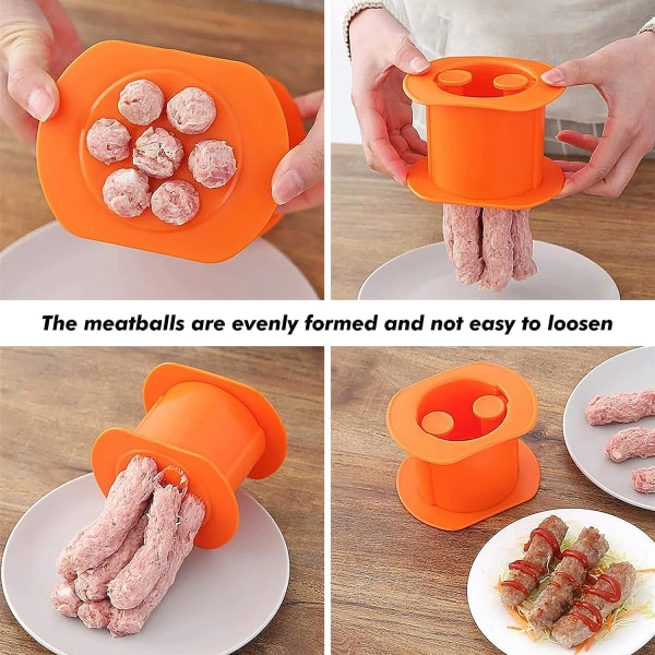 Pølsemaker med 7 hull for hamburgere, karbonader, churros og bakverk.
