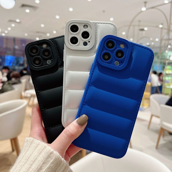 iPhone 14 Pro Max Skal - Termisk Design - Mjuk Reptålig TPU, Trådlös Laddning, Fullt Skydd för Telefon och Kamera, Svart
