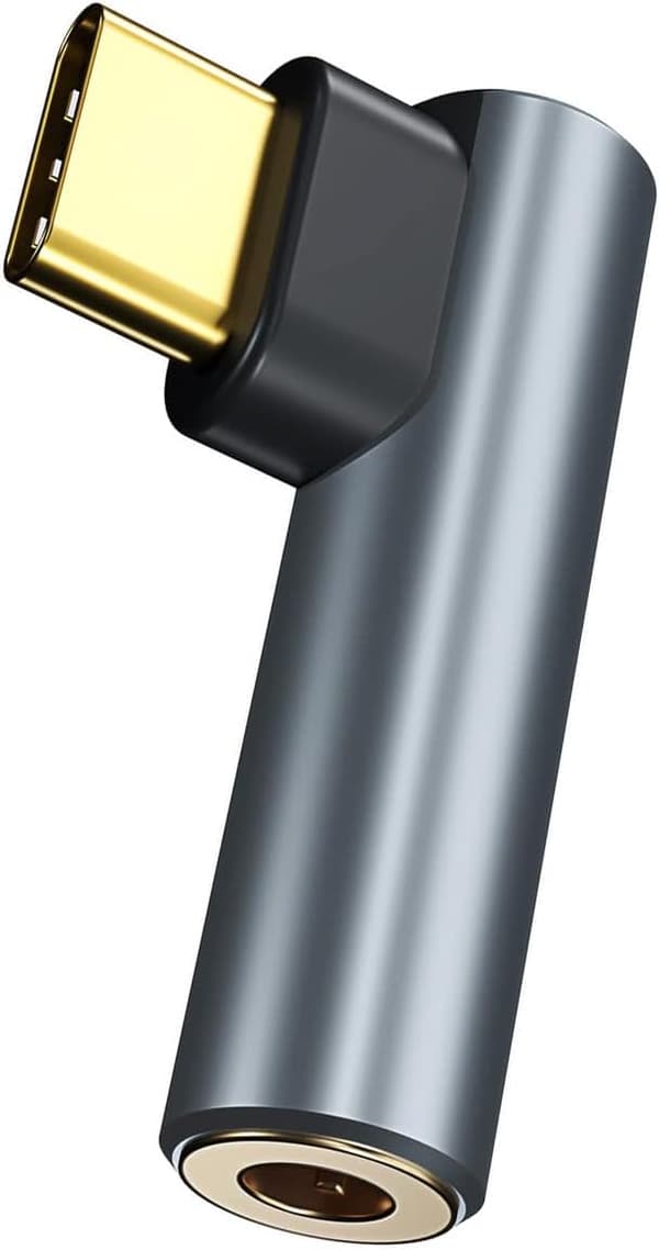 USB C til 3,5 mm hodetelefonkontakt-adapter, Type C til 3,5 mm hodetelefonadapter Aux-lydadapter for hodetelefoner