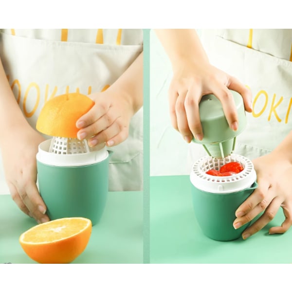 Rose Manuel Citruspresser med unikt citronformet design - To tilstande til forskellige frugter