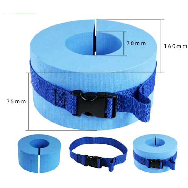 Gröna flytande vikter/armband, EVA-skum, vattenträning, aerobics, för anklar, armar, simtillbehör