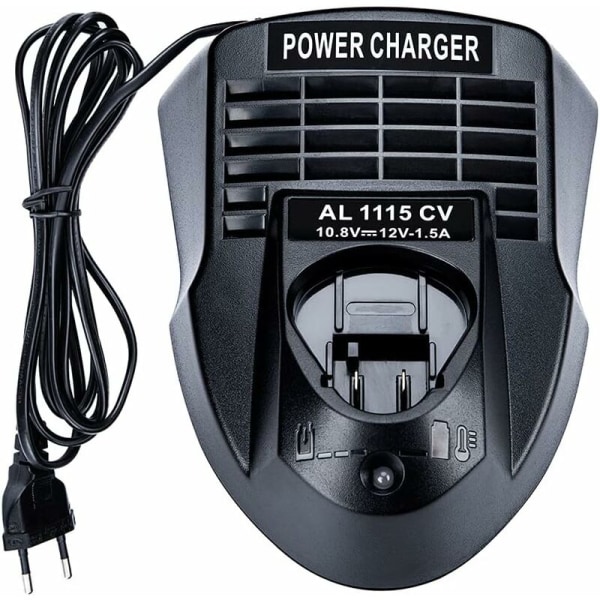 AL1115CV 10.8V 12V 1.5A Lithium-ion batterioplader strømforsyning til Bosch Li-ion boremaskine/skruetrækker BC430 BC330, 2 607 336 996 BAT411,