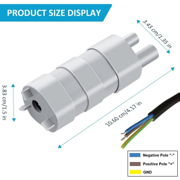 12 V nedsenkbar pumpe, JT-500 mikropumpe, rett pumpe, utløpshode 5 m, med 1,5 m kabel, vannpumpe 600 L/H
