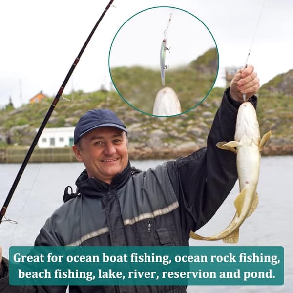 Falsk fiskedrag (Silver), Treble Hook Lure, Simulerad tennlure för öring, sötvatten, saltvatten, bas