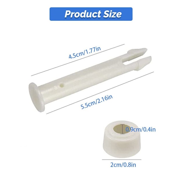 10 plaststift för Intex Round Metal Frame Pools Reservdelar för poolfogar för swimmingpoolfogar, ersättning av reservdelsfogstift