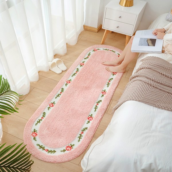 Pysy nuorena ja kauniina Ruusu Alue Rug Olohuone Makuuhuone Super Pehmeä Kylpyhuone Matto Liukumaton Ovimatto Keittiö Matto 19.68x49.21 tuumaa