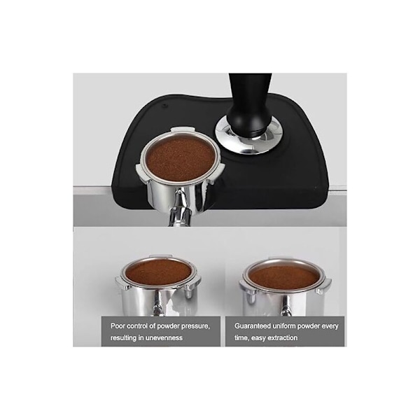 Måtte til kaffestempel, espresso-tampingmåtte, kaffepresseunderlag, kaffestempelmåtte, café-tampermåtter, espresso-buffer kaffehjørne tamperholder-underlag
