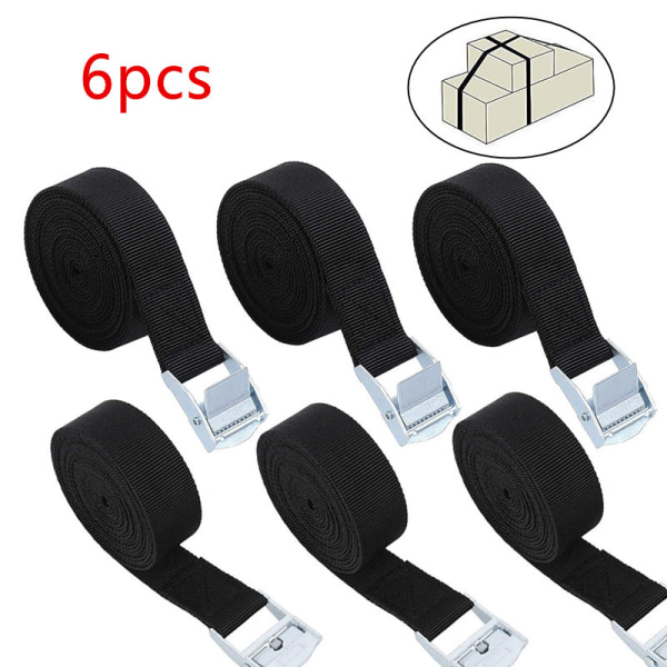 Tie Down Strap Tie Down Strap, 6 Pcs Tie Down Strap Locking Straps Car Truck Cargo Strap Tie Down Kit with Tie Down Strap Buckle - for Transport Mot