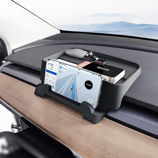 Tesla Model 3Y Mobiltelefonholder Bakke Central Kontrol Opbevaringsboks Instrumentbræt Tissue Box Tilbehør