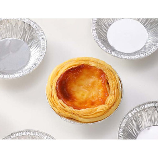 Set med 100 aluminiumformar för tårtor - Form för pajer, flans, individuella kakor