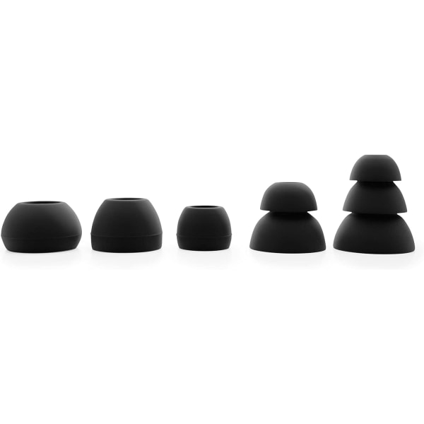 24 x Silikonørepropper til hodesettørepropper (små, mellomstore, store)