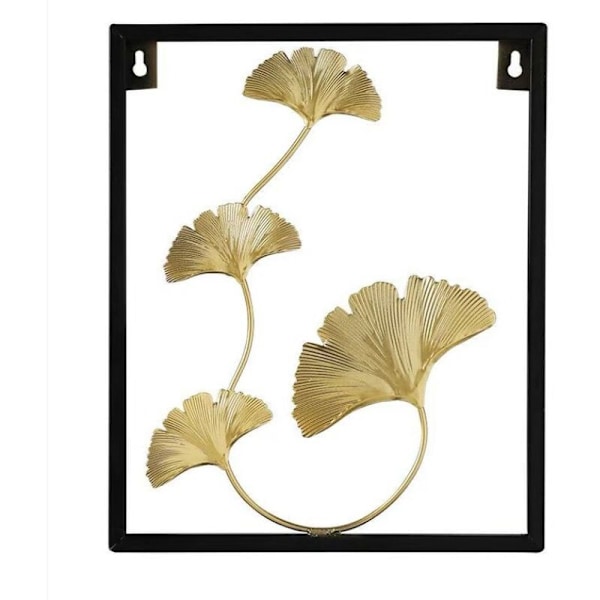 Hengende metallblader, veggdekorasjon, ginkgoblader