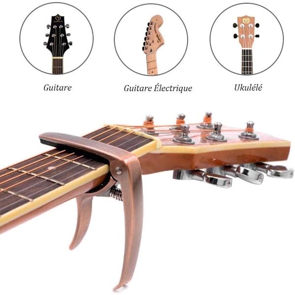 Universell gitarrlegering för folk-, el- och akustisk gitarr