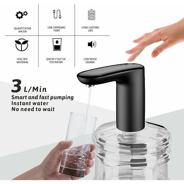 Vesipumppu - Ladattava USB-kytkin juomavedelle. Ho. keittiö. työpöytä. Kannettava sähköinen vedenjakelija gallonan pulloille. Juomavesi p