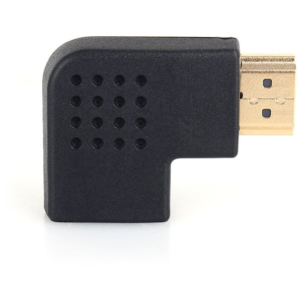 HDMI HDMI -sovitin HDMI-naaraaseen 90° kulmassa, jatkoliitin HDTV:lle