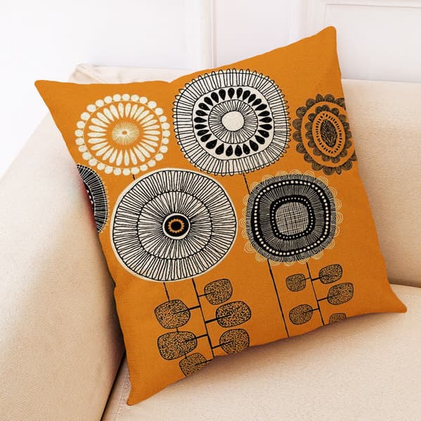 4 st mjuka bomullslinnekuddfodral för heminredning, 45x45 cm