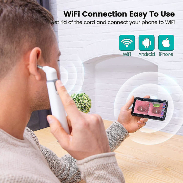 Dual View Wireless In-Ear Scope, 3,9 mm 720phd Wifi In-Ear Scope m