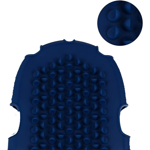 2 st silikonmassageborstar badhandskar duschborstar kroppsskrubb exfoliator för spa-dusch (slumpmässig färg)