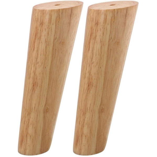 4 stk. træmøbelben, koniske sofaben, massive træmøbelben, 20 cm