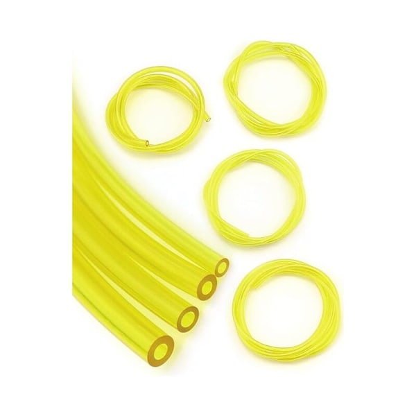 4 stk. drivstoffslanger, bensinslange, 2 x 3,5 mm, 2,5 x 5 mm, 3 x 5 mm, 3 x 6 mm for motorsager, blåsere, tilbehør gressklipper, 1 mm